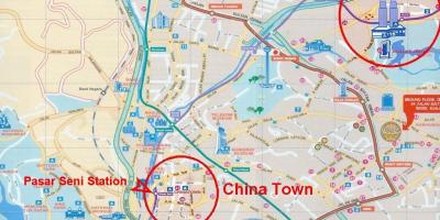 Chinatown კუალა ლუმპურის რუკა
