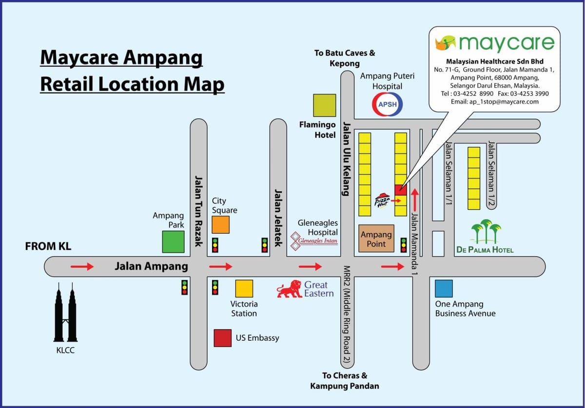 რუკა ampang პარკი