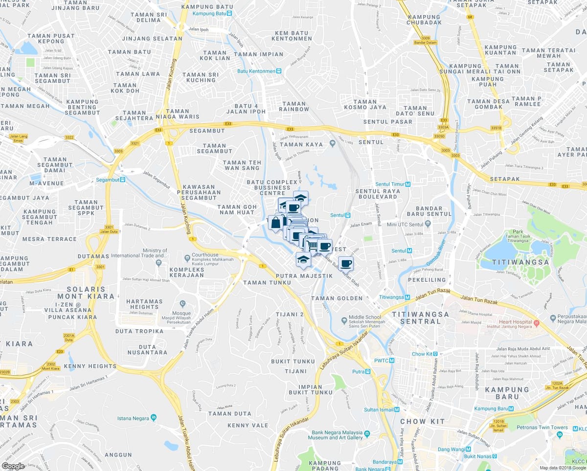 რუკა jalan ipoh კუალა ლუმპურის