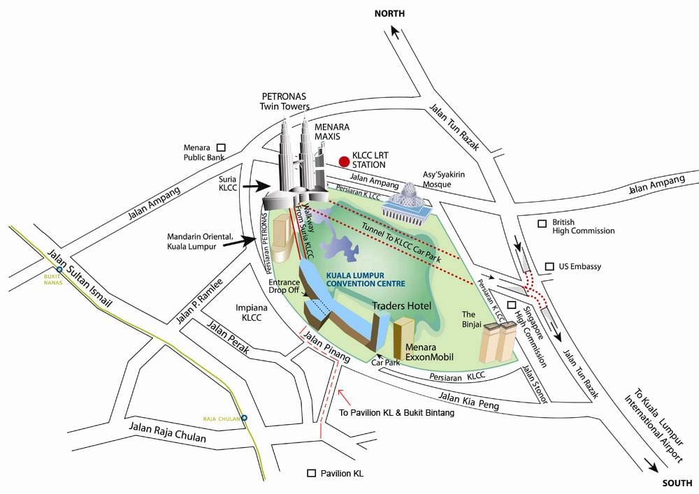 klcc მდებარეობა რუკაზე