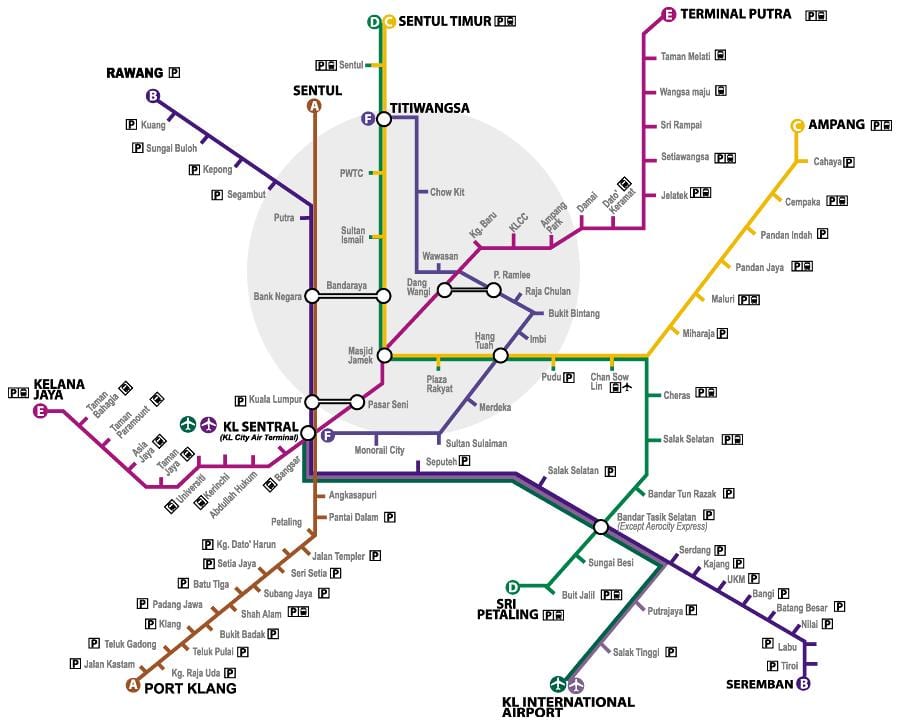 putra lrt სადგური რუკა