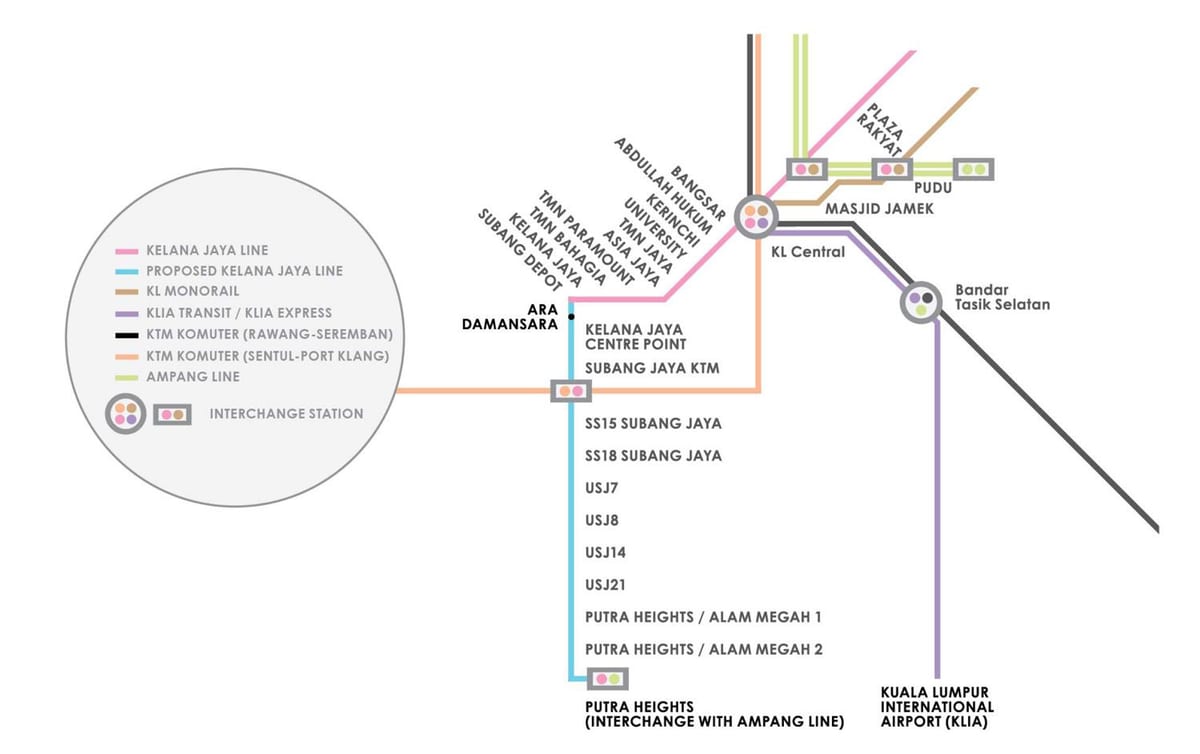 ampang პარკი lrt სადგური რუკა