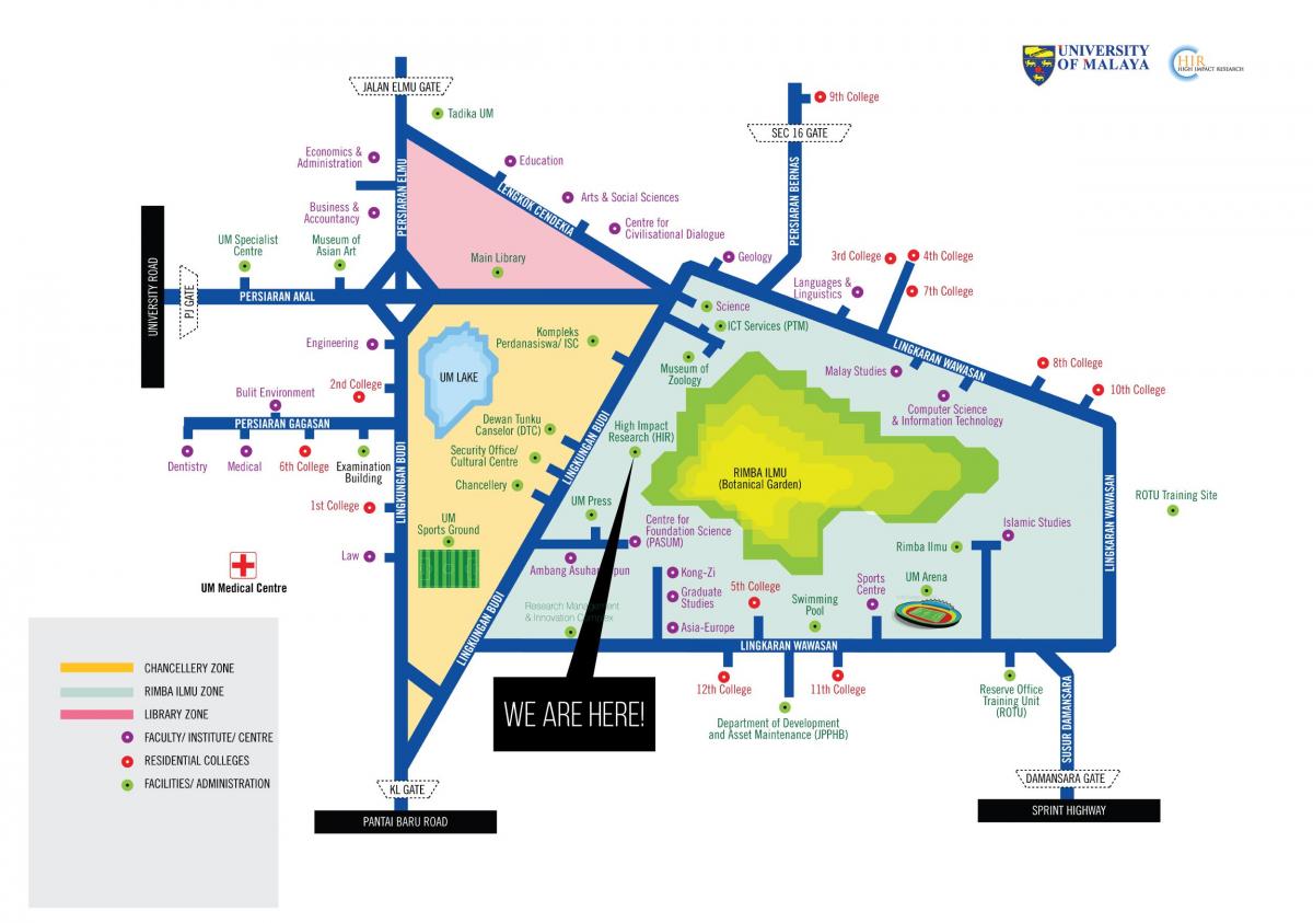 რუკა უნივერსიტეტი malaya