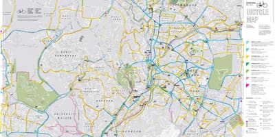 რუკა cycling კუალა ლუმპურის ველოსიპედის