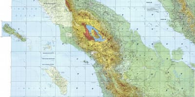 რუკა კუალა ლუმპურის ტოპოგრაფიული