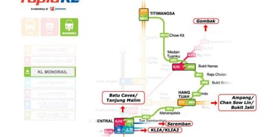 Medan tuanku monorail რუკა