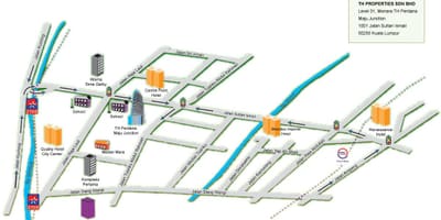 Jalan სულთან კუალა ლუმპურის რუკა