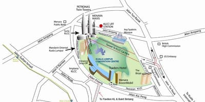 Klcc მდებარეობა რუკაზე