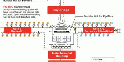 Klia აეროპორტის ტერმინალის რუკა