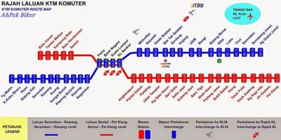 რუკა komuter მალაიზია