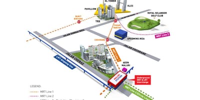 Titiwangsa lrt სადგური რუკა