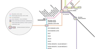 Ampang პარკი lrt სადგური რუკა